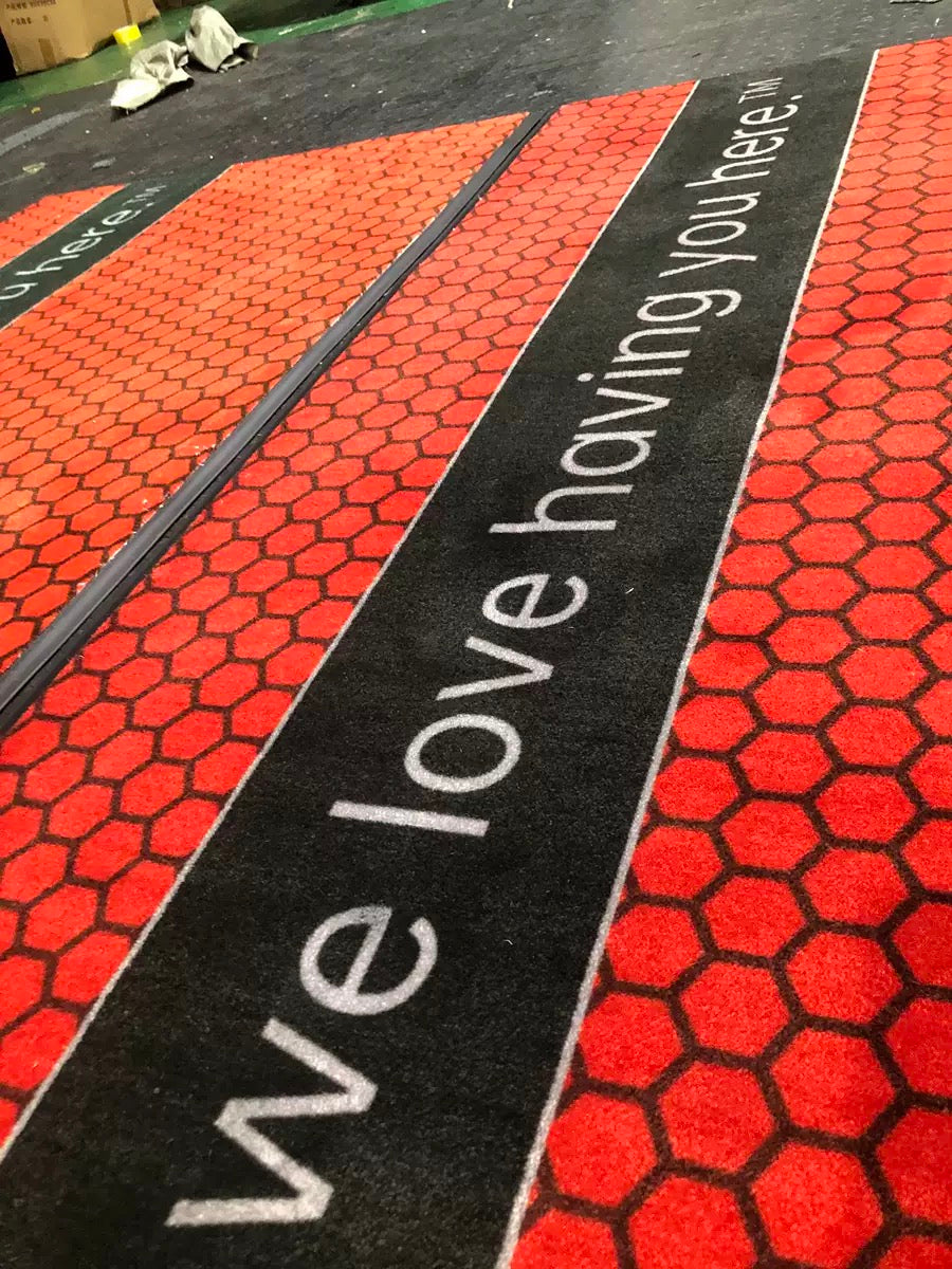 Logo floor mat